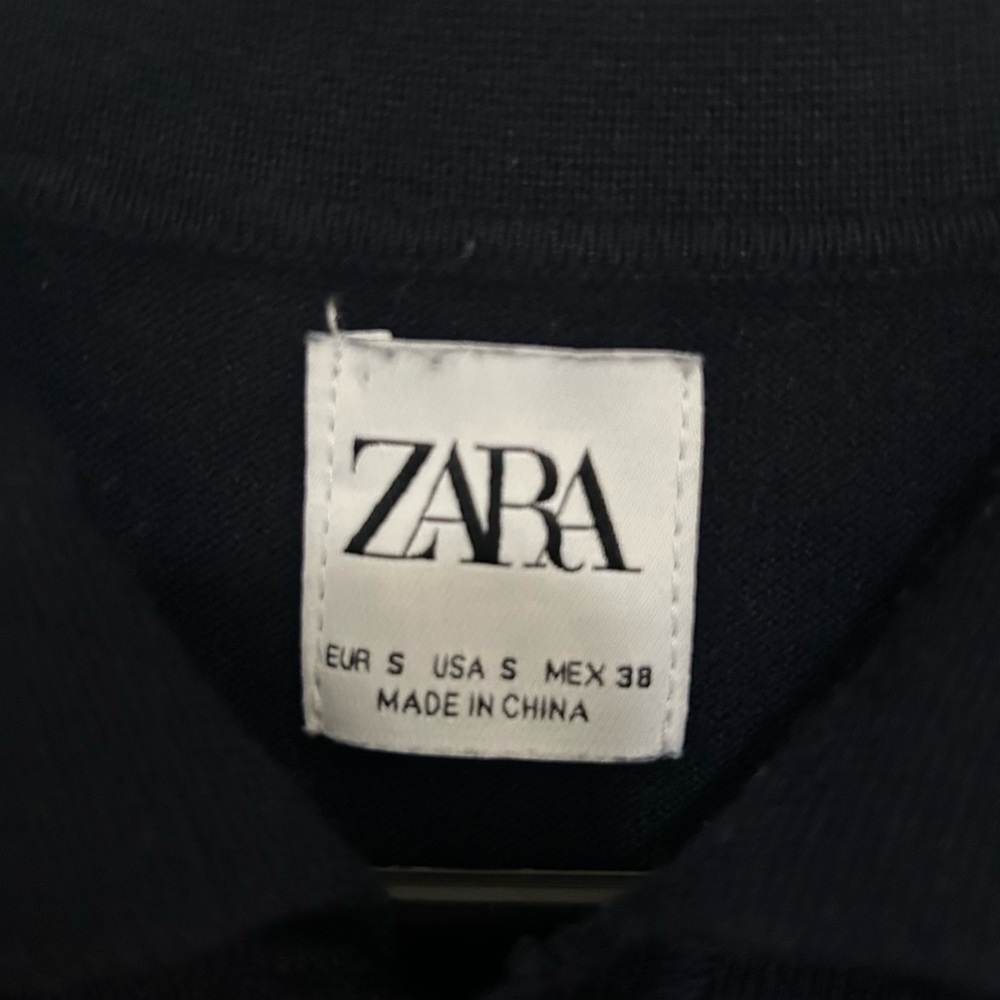 Zara Midnight Blue Polo Shirt - Picture 4 of 4